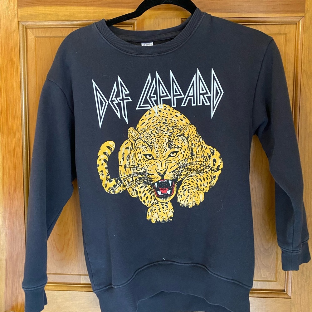 Def Leppard Black Graphic Sweatshirt Youth
